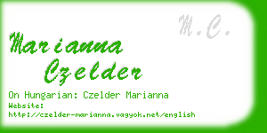 marianna czelder business card